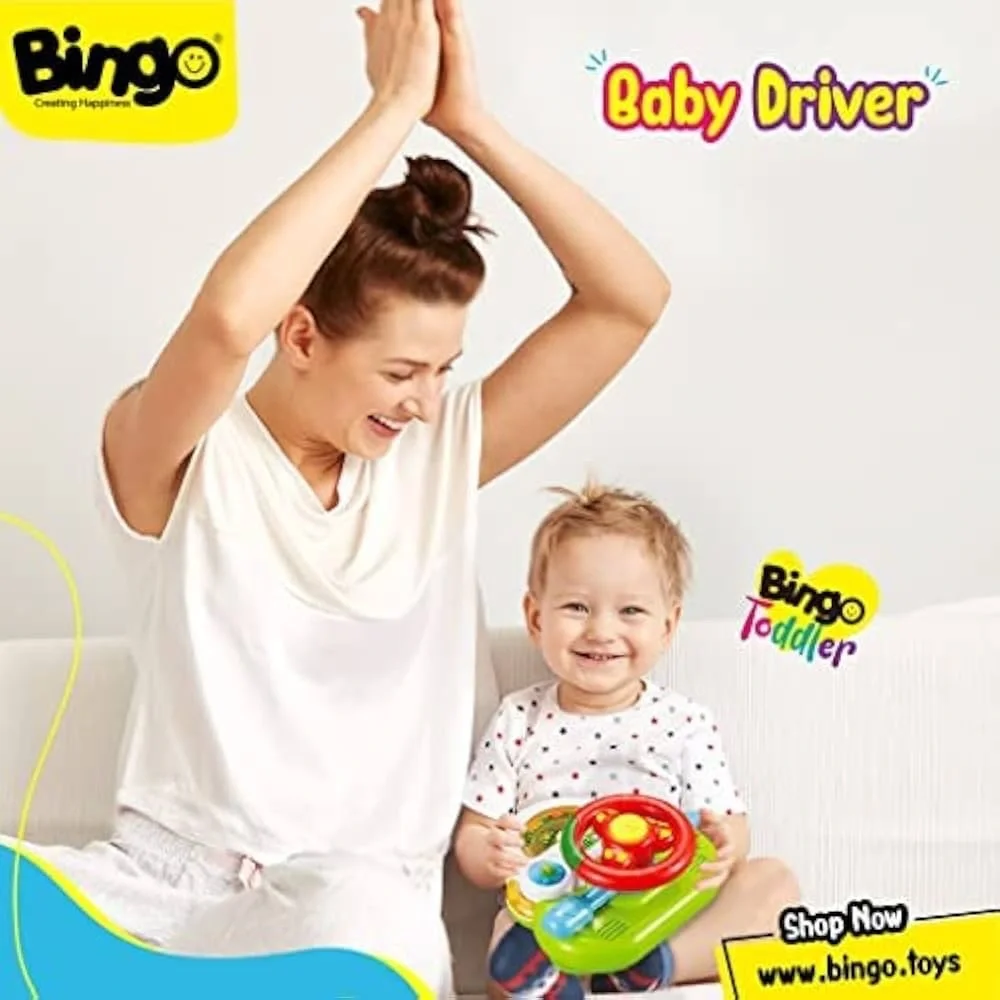 3/$10 🛒🛍️ Bingo Toddler Small Steering Wheel Toy